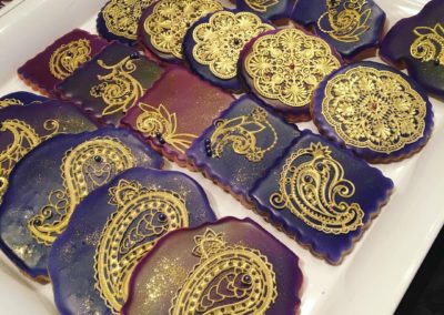 Purple And Gold Cookies