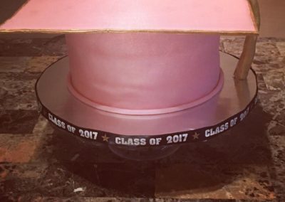 Pink Graduation Hat Cake